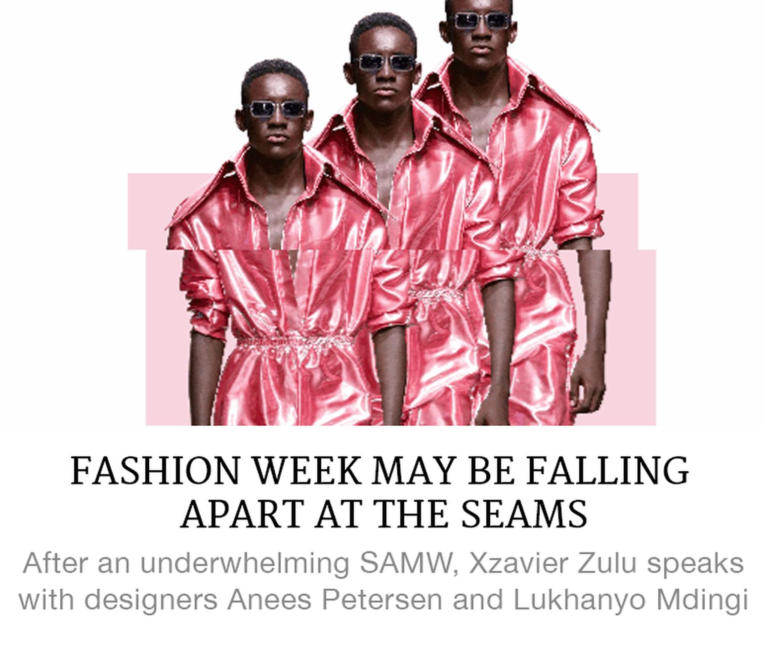 fashion week may be falling apart