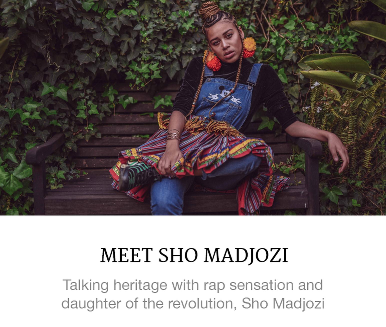 Sho Madjozi's hairstyle