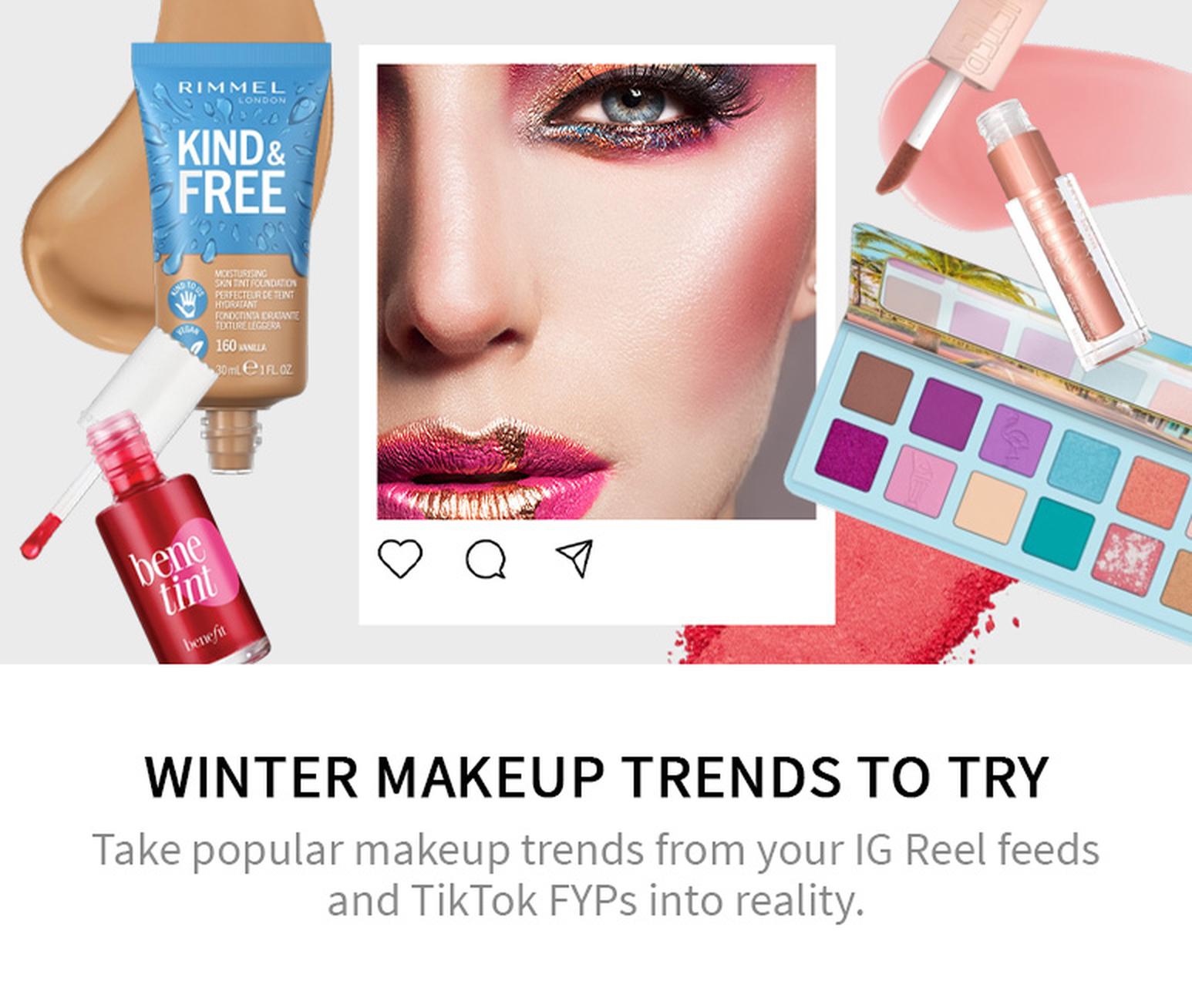 winter, makeup, trends