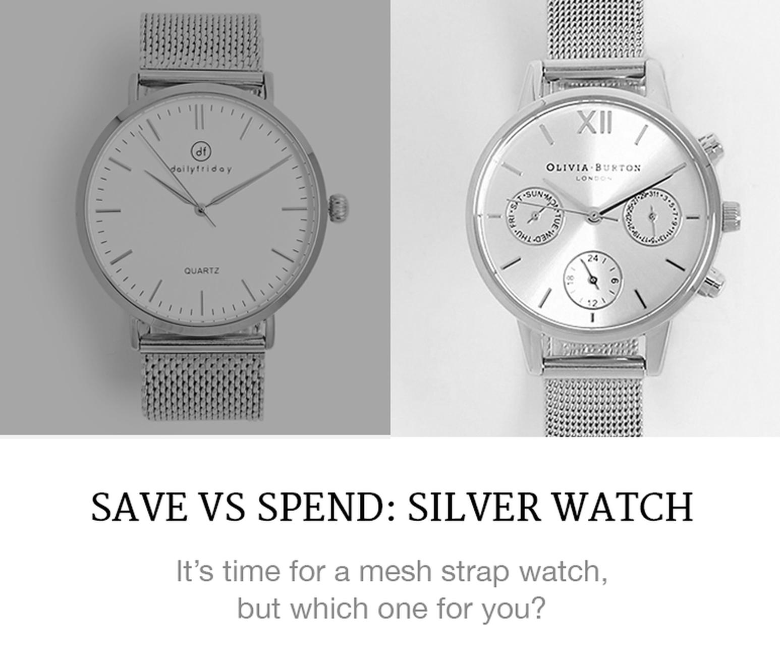 save vs spend on silver watches