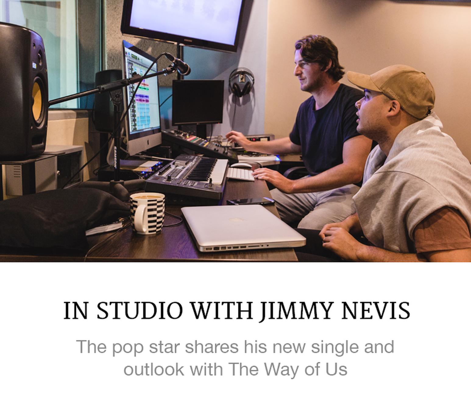 In studio with Jimmy Nevis