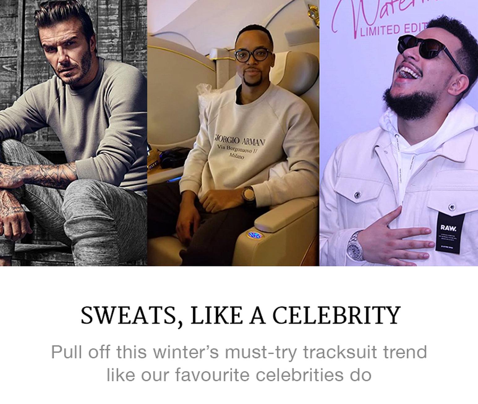 Celebrities in sweats