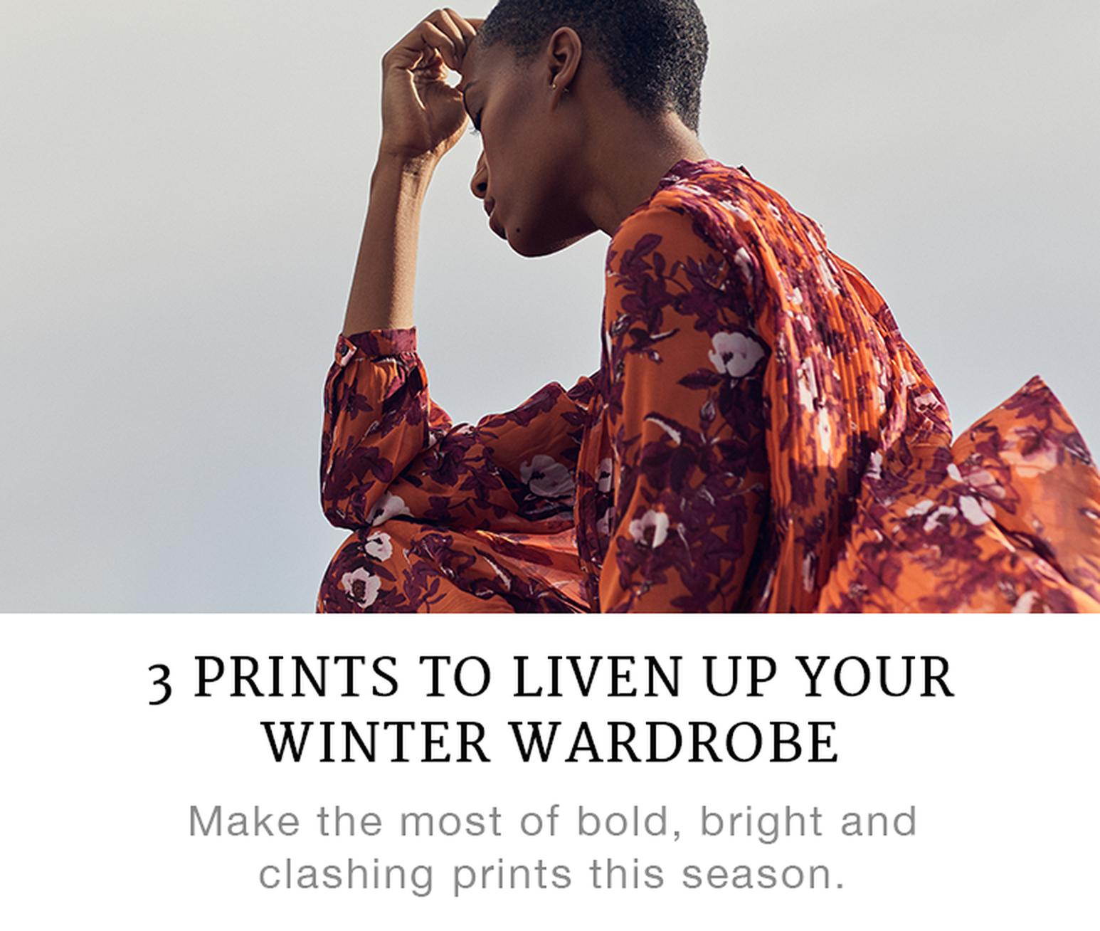 3 Prints to liven up your winter wardrobe