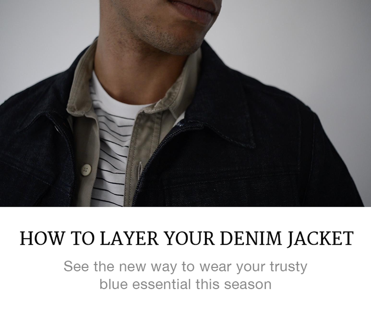 how to layer a denim jacket
