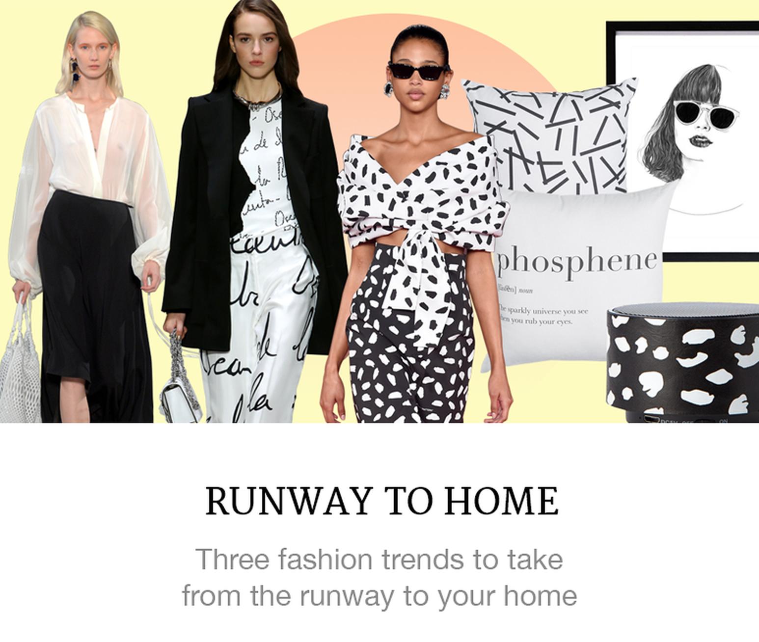 these runway trends inspire home decor