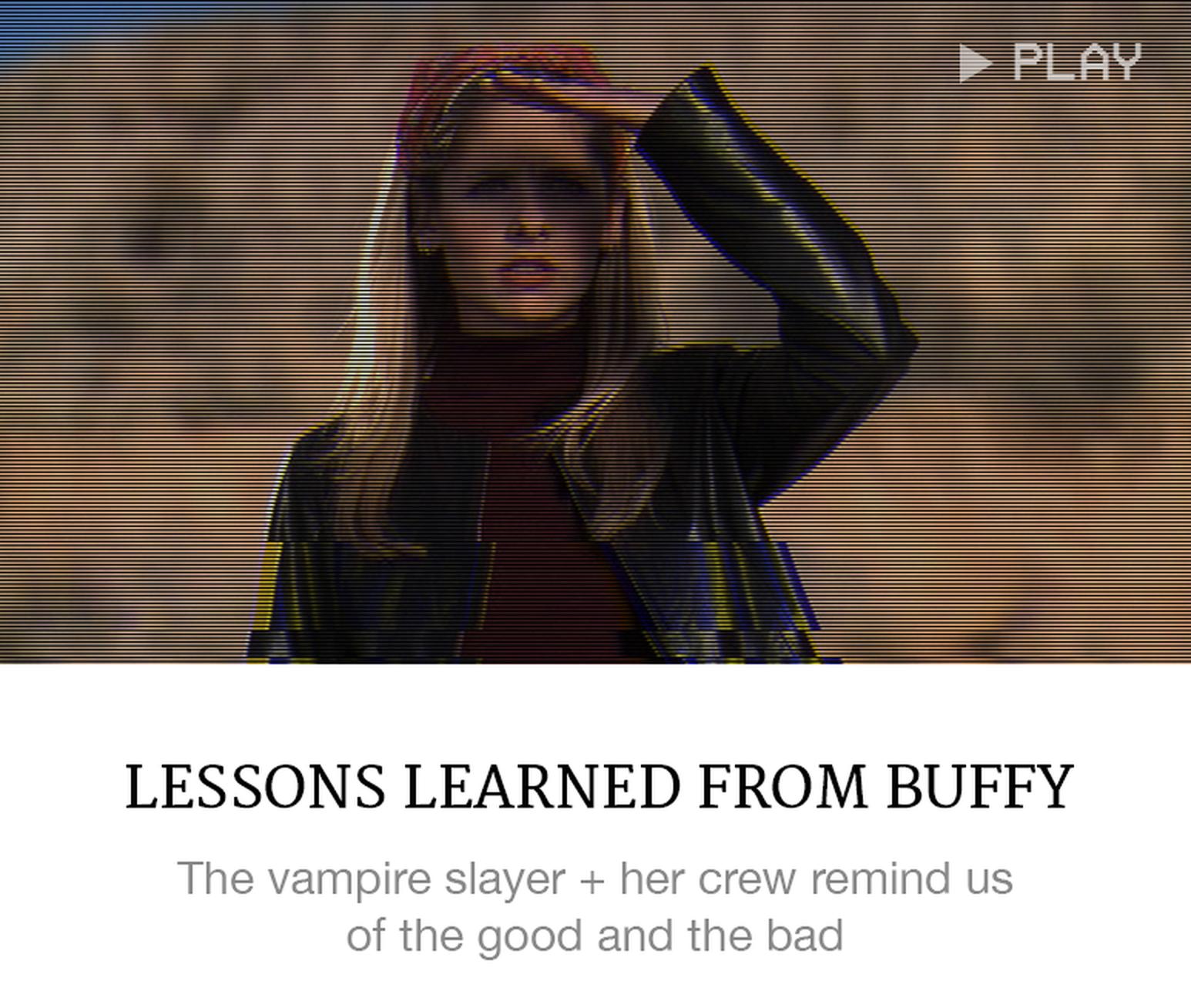 TV Style Lessons: Buffy