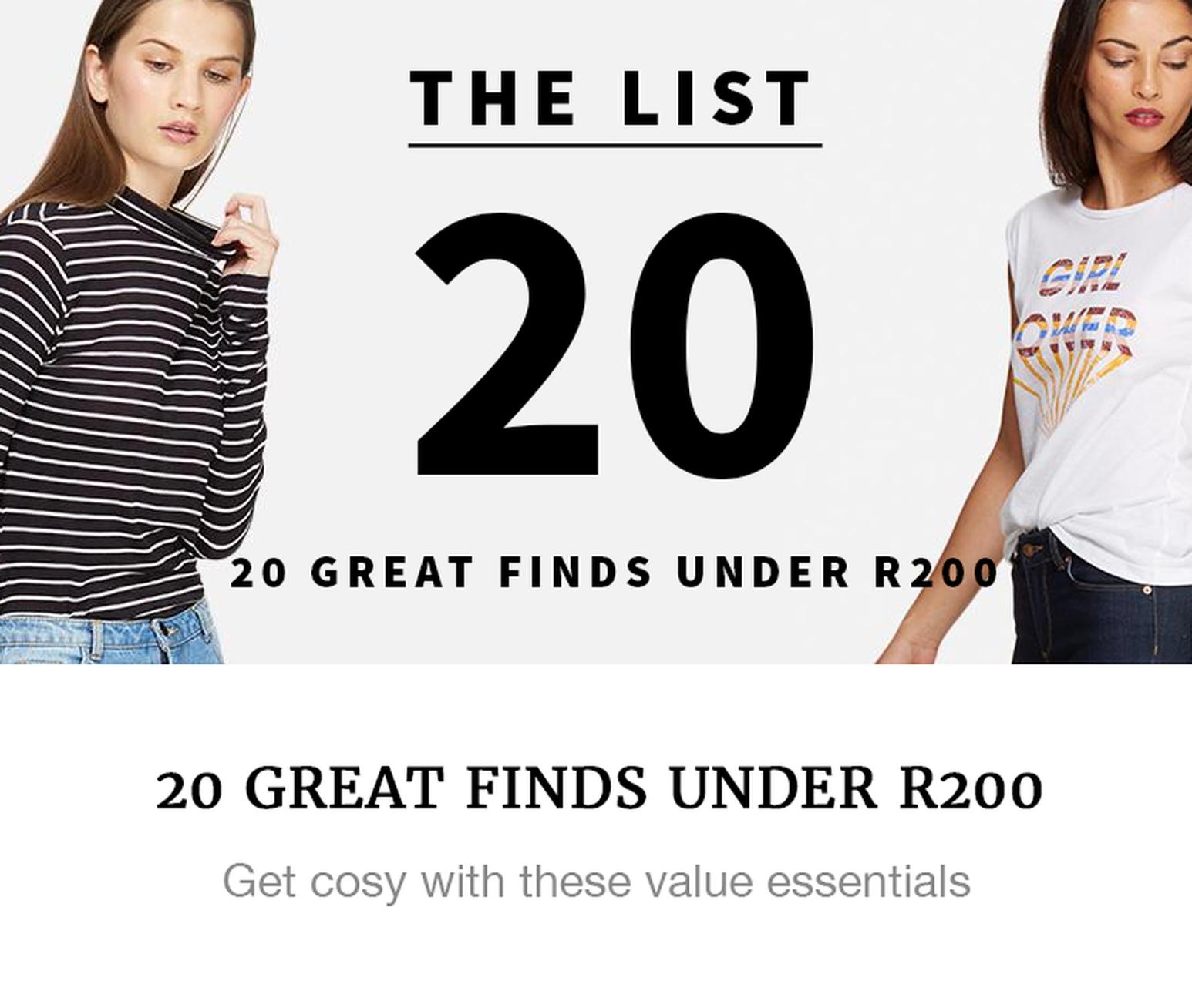 20 items for under R299