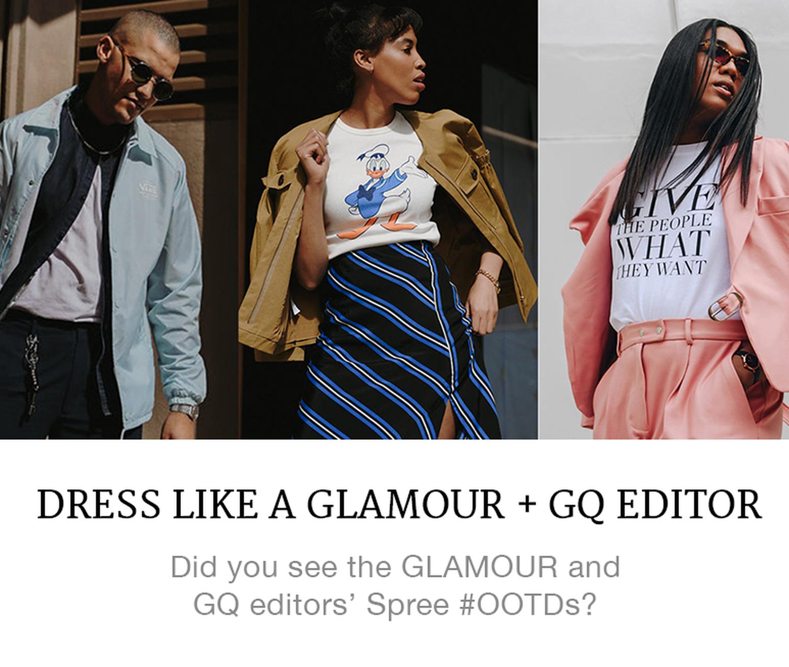 dress like a GQ or Glamour editor