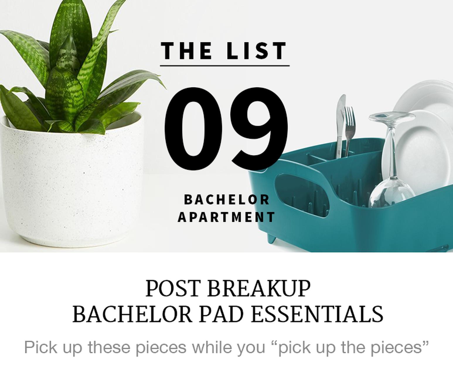 Post-breakup bachelor pad essentials