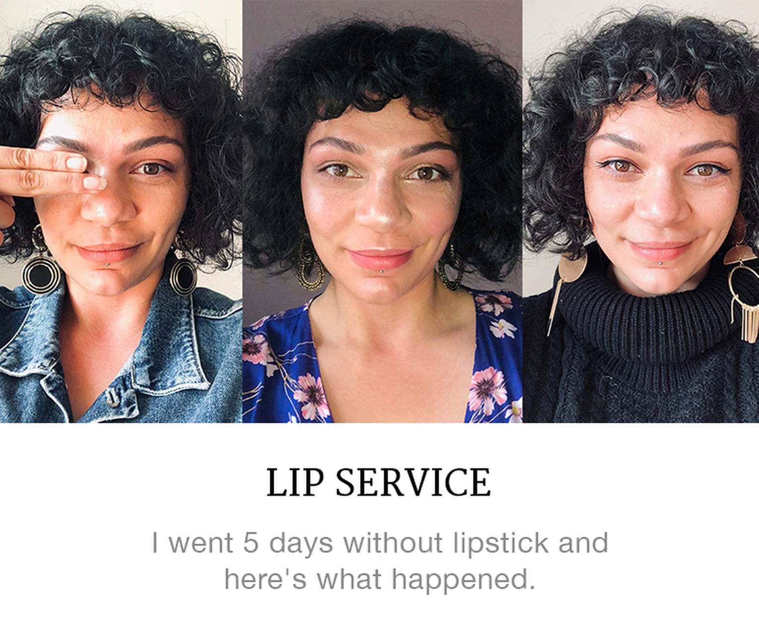 I went a week with no lipstick