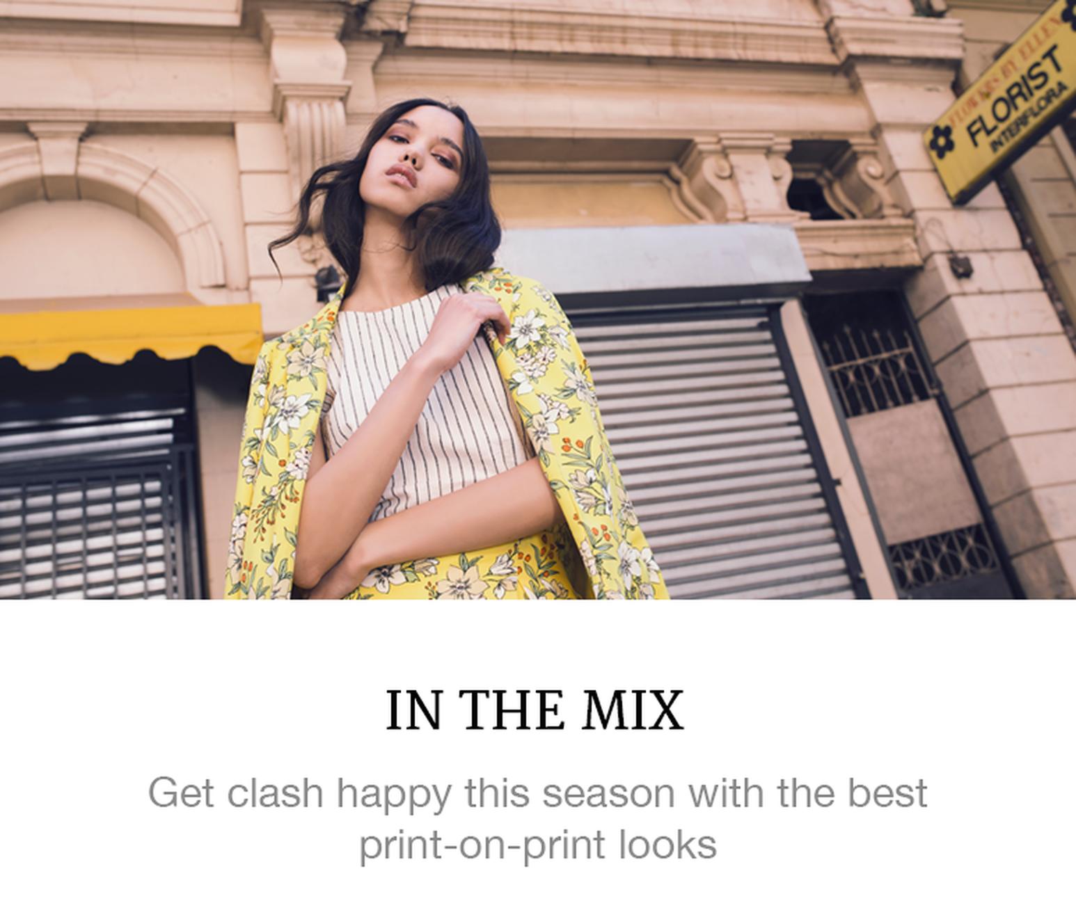 How to wear print on print