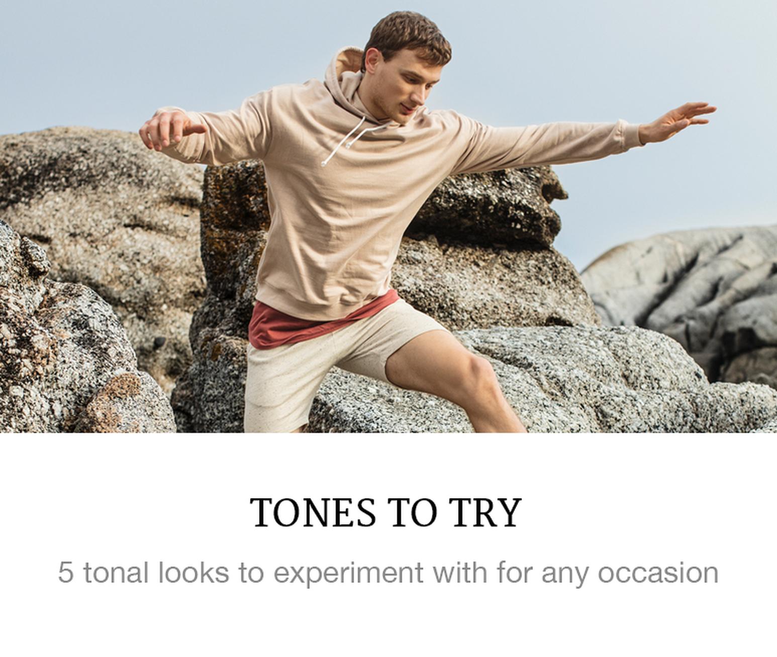 Mens tonal dressing
