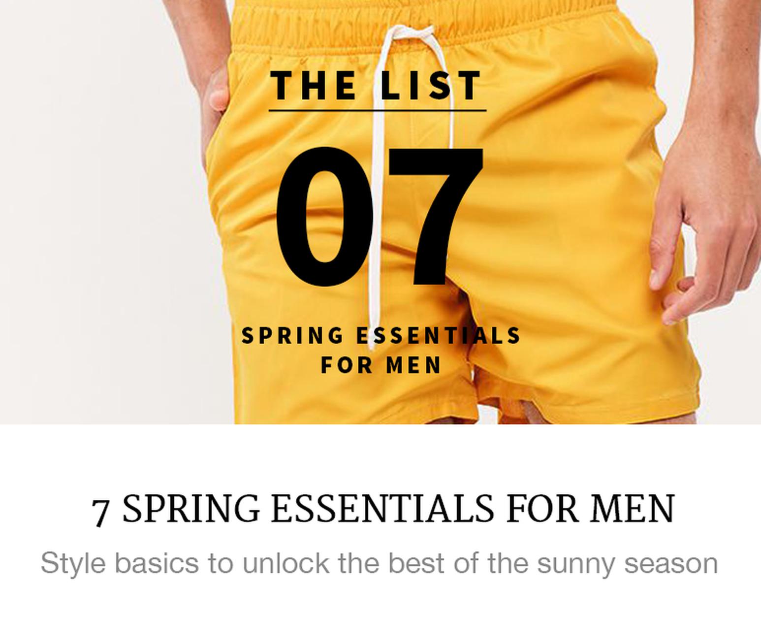 7 Spring Essentials for Men