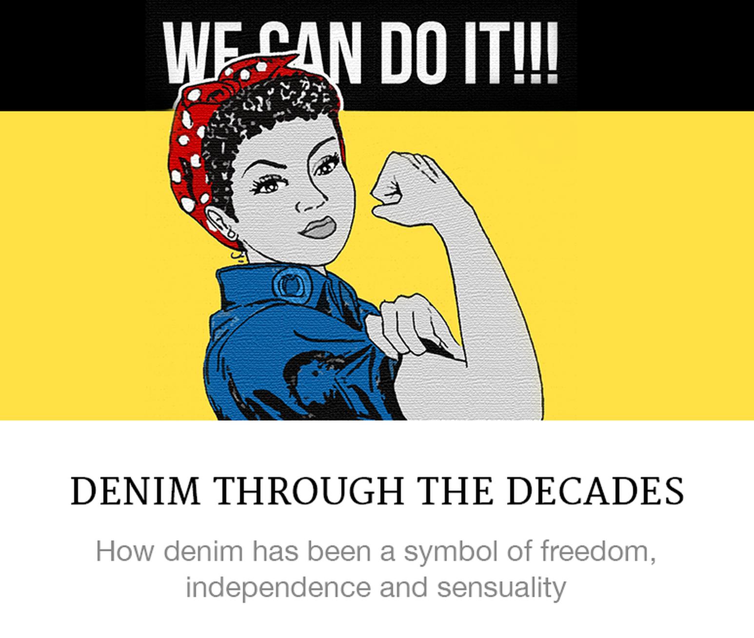 denim through the decades