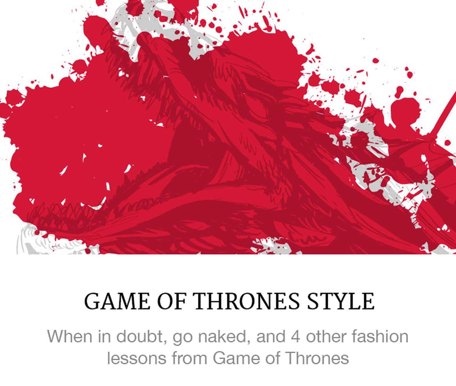 Game of thrones style