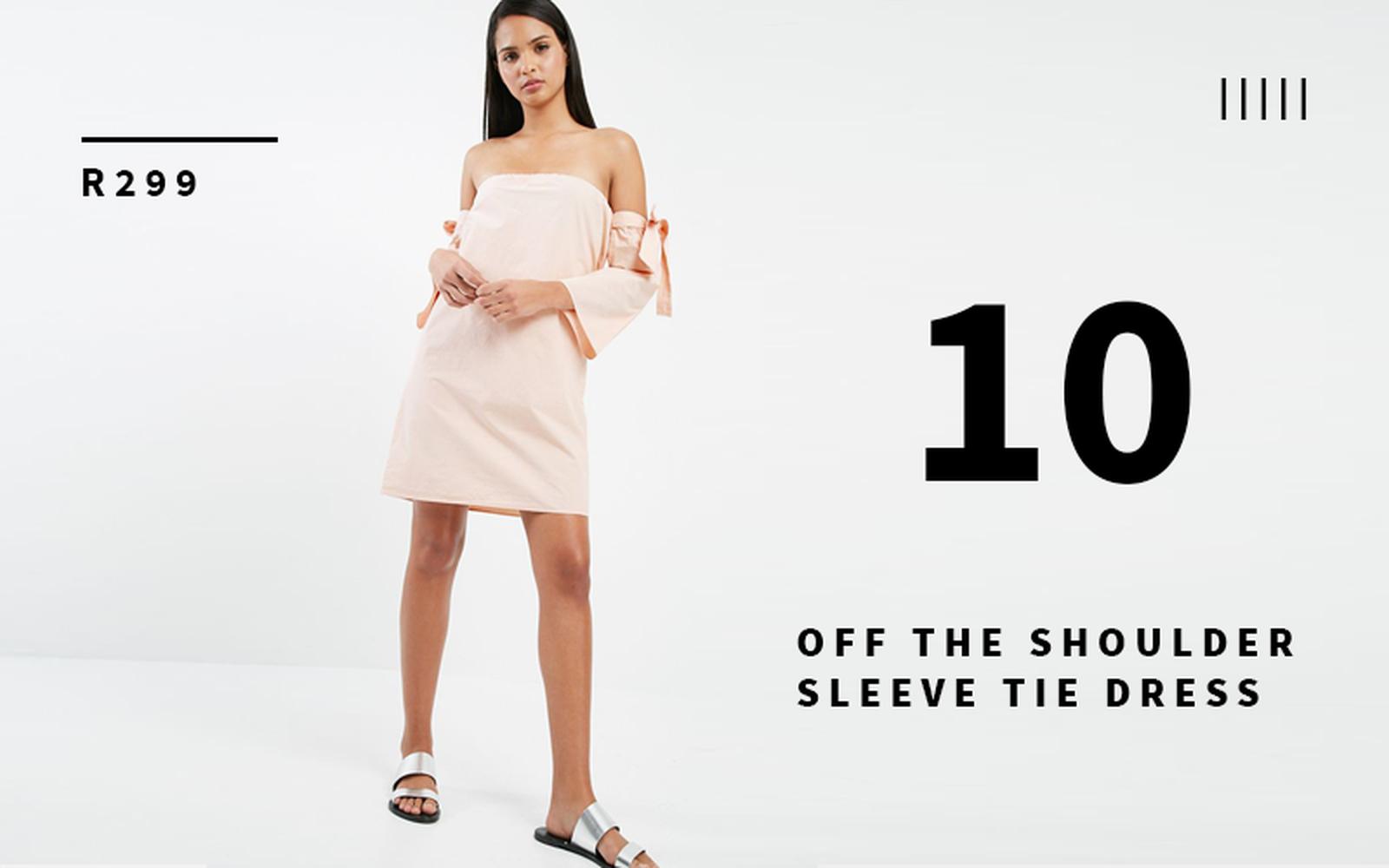 off the shoulder sleeve dress
