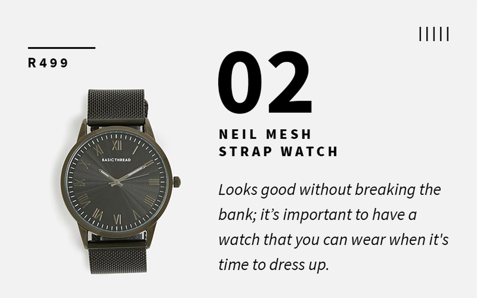basic thread analogue watch