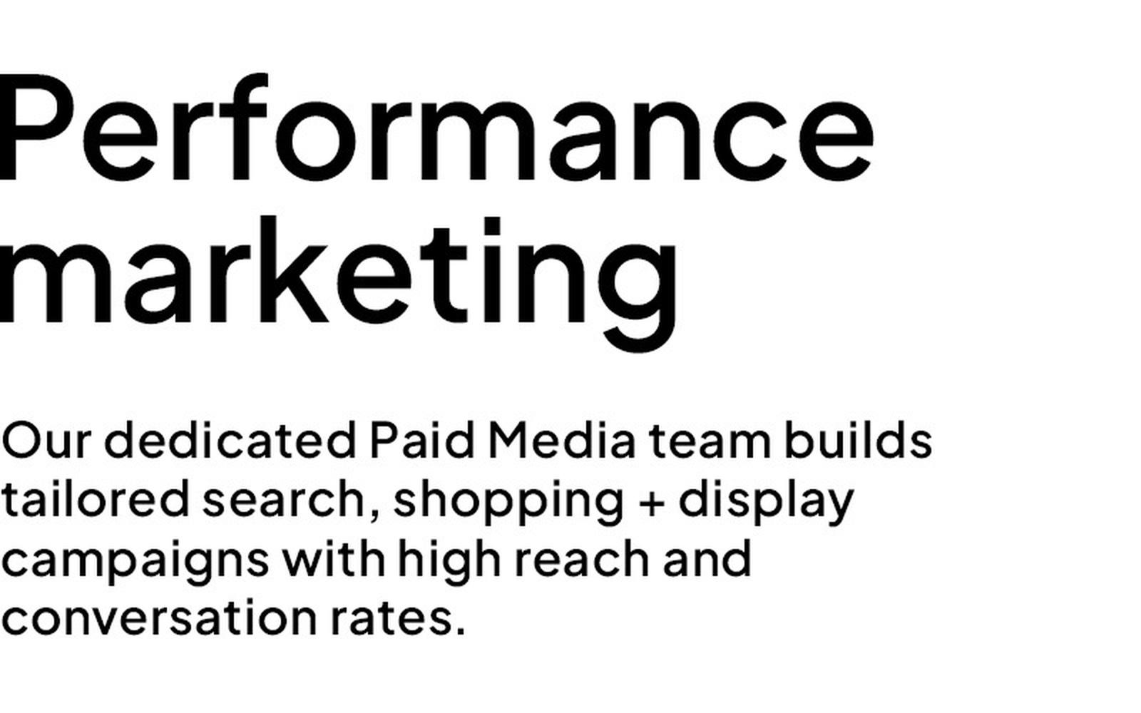 PERFORMANCE MARKETING