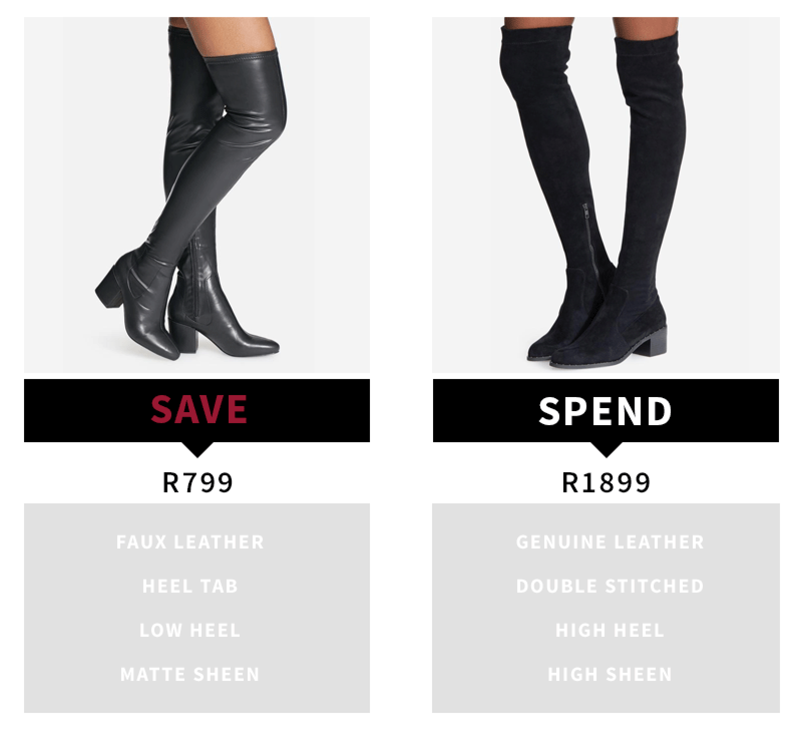 SAVE SPEND WOMENS BOOTS