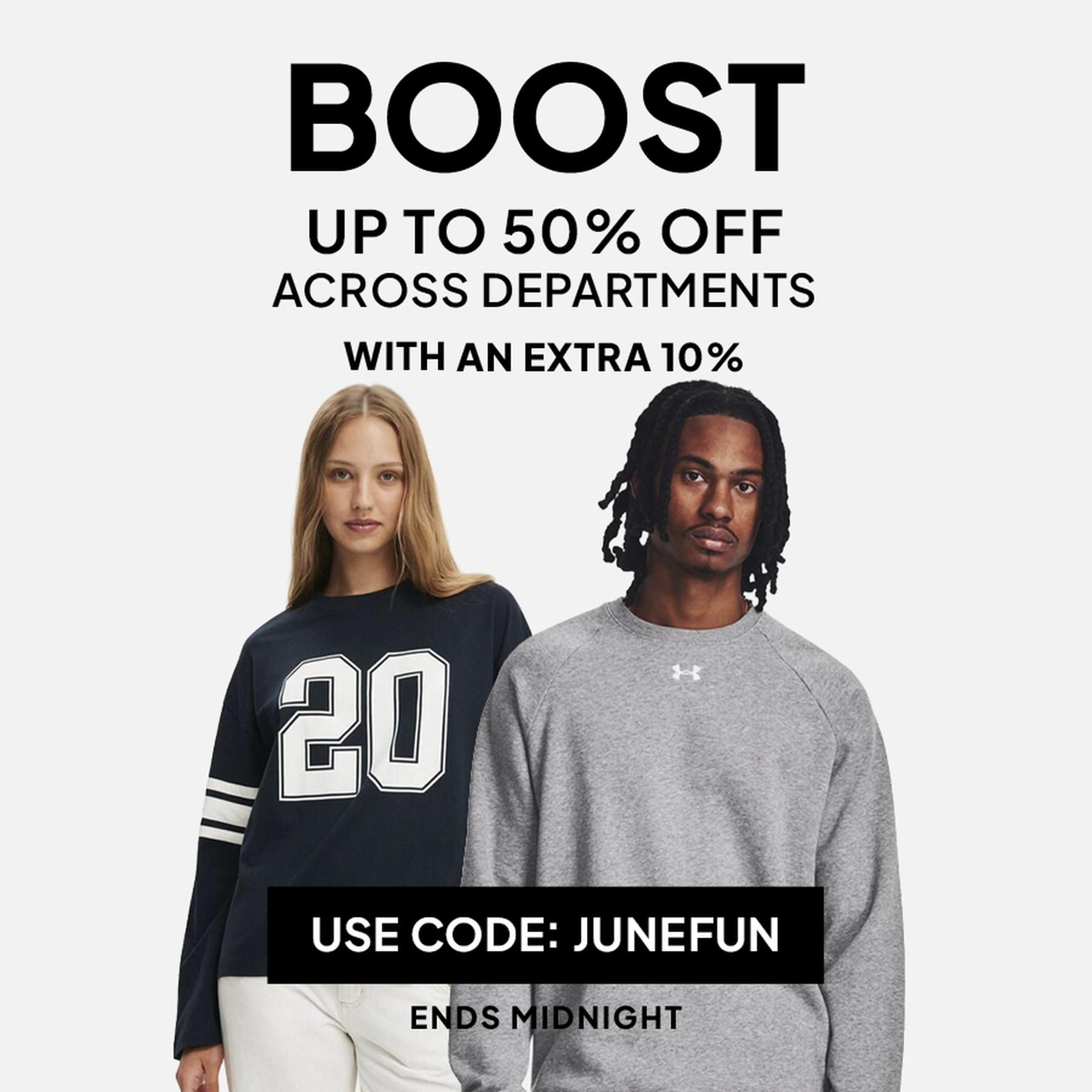 The Daily Offer: UP TO 55% off across departments.