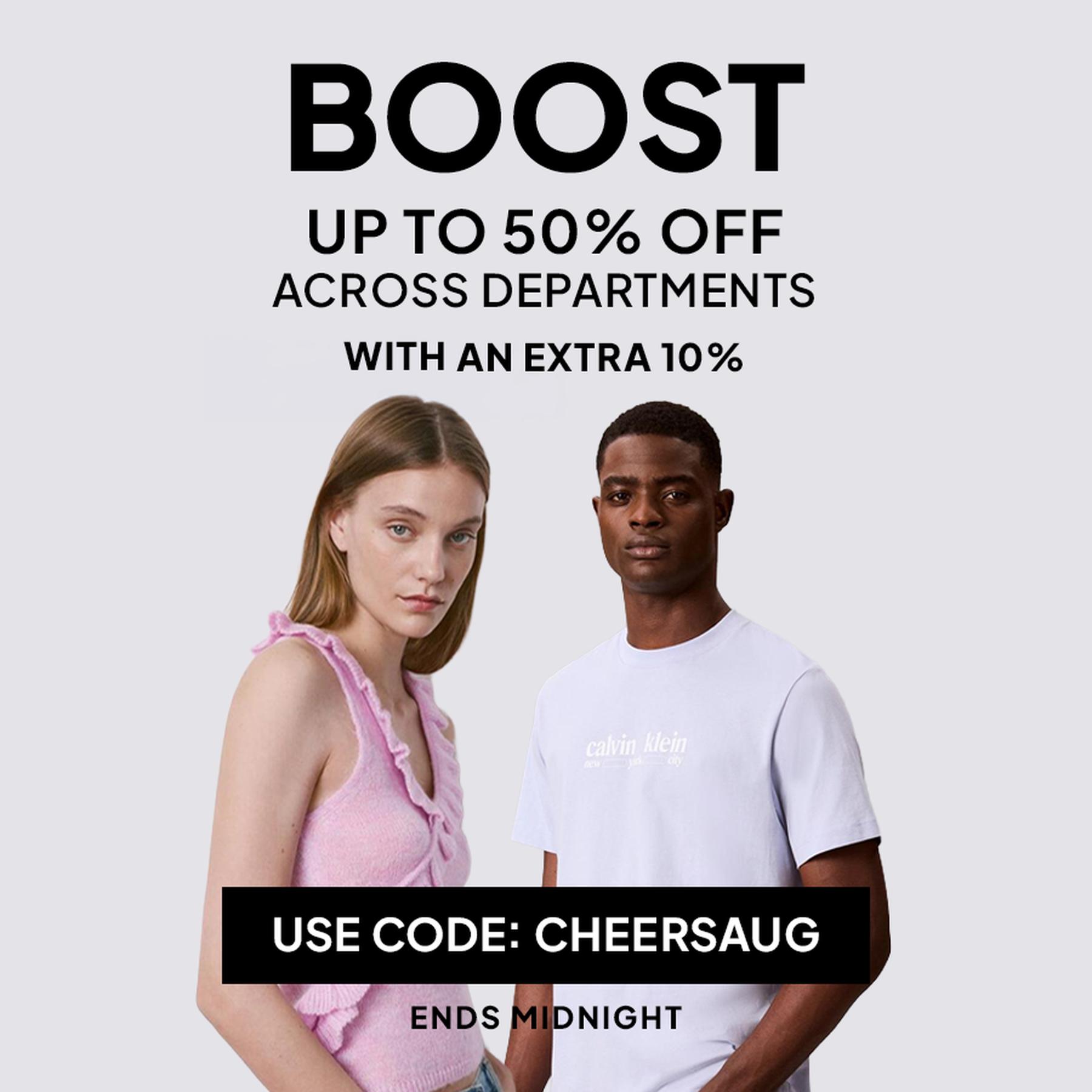 The Daily Offer: UP TO 55% off across departments.
