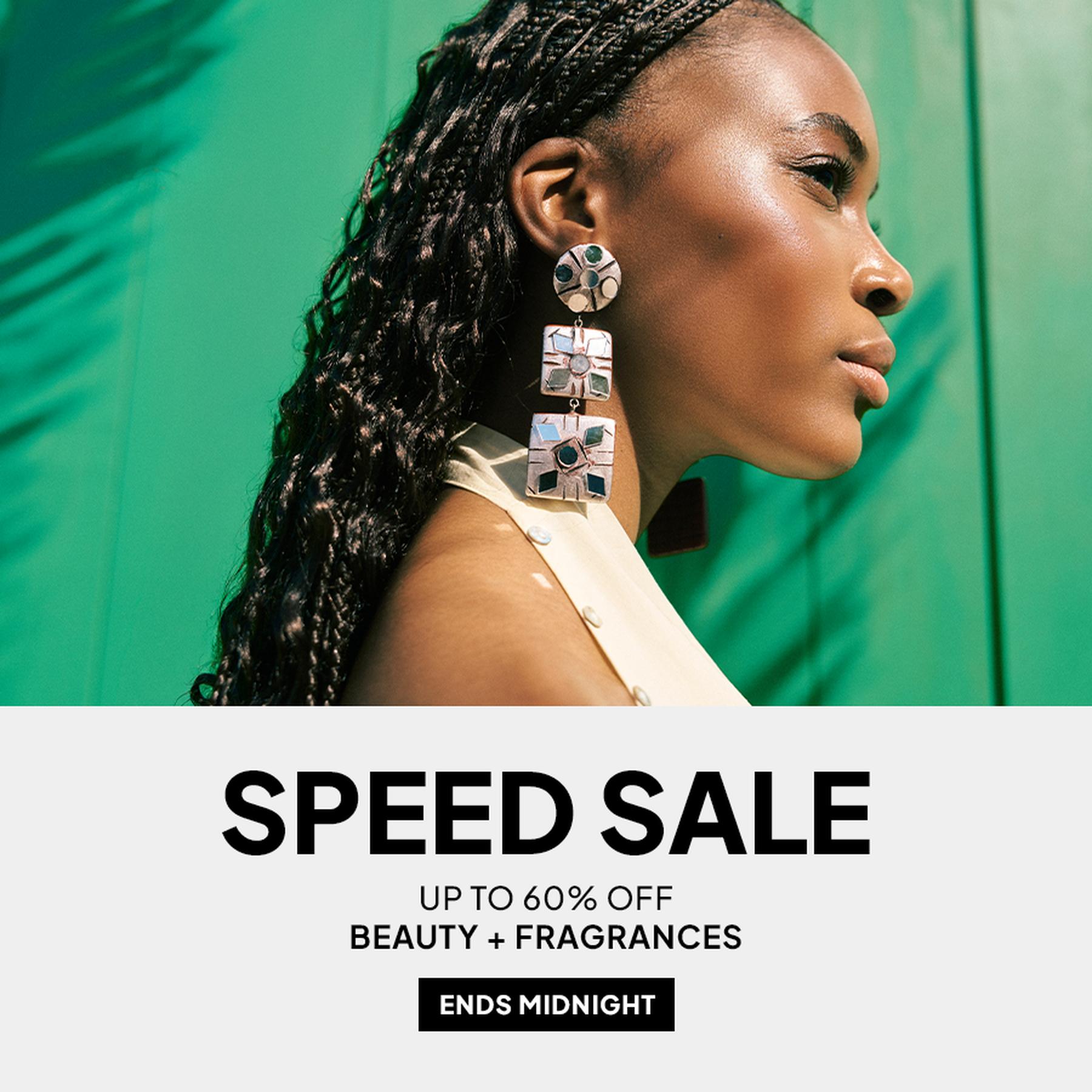 Blue-to-teal gradient promotional banner with centered white text reading “THE DAILY OFFER” and “UP TO 60% OFF ACROSS DEPARTMENTS.”