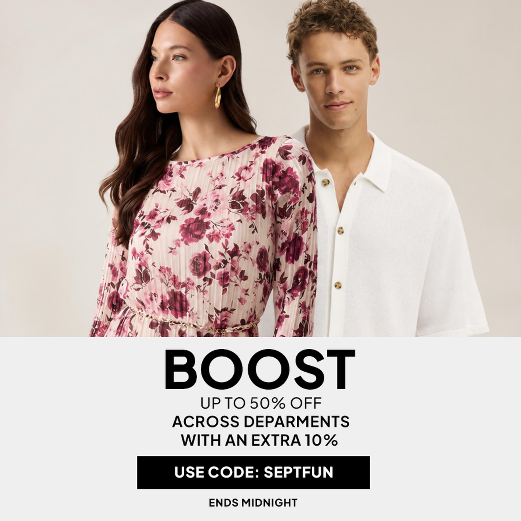 The Daily Offer: UP TO 55% off across departments.