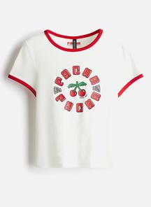 Printed t-shirt - white/charli xcx - 1257582012