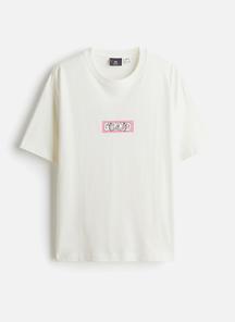 Loose fit printed t-shirt - white/led zeppelin - 1268967004