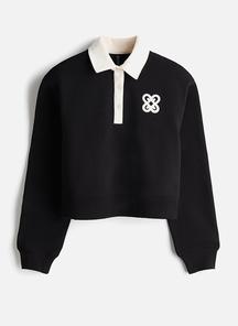 Appliqu?d rugby shirt - cream/black - 1337953002