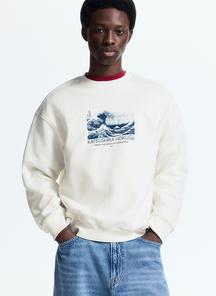 Loose fit sweatshirt - black/pantera - 1117747043