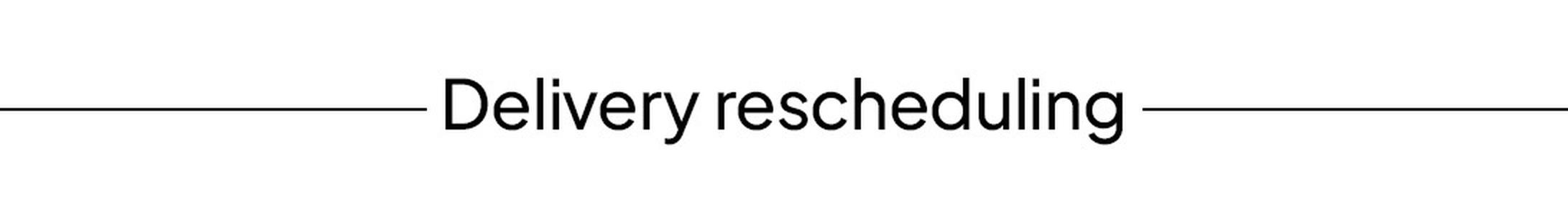 RESCHEDULING