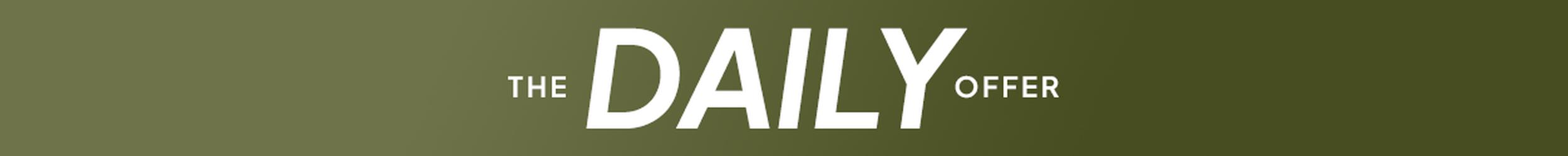 Daily Offer promotional banner for home decor, furniture, and living room essentials.