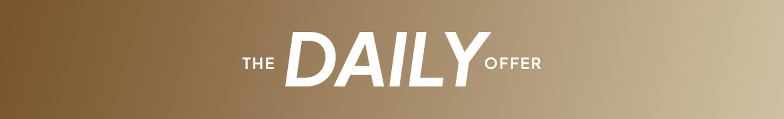 Daily Offer promotional banner for home decor, furniture, and living room essentials.