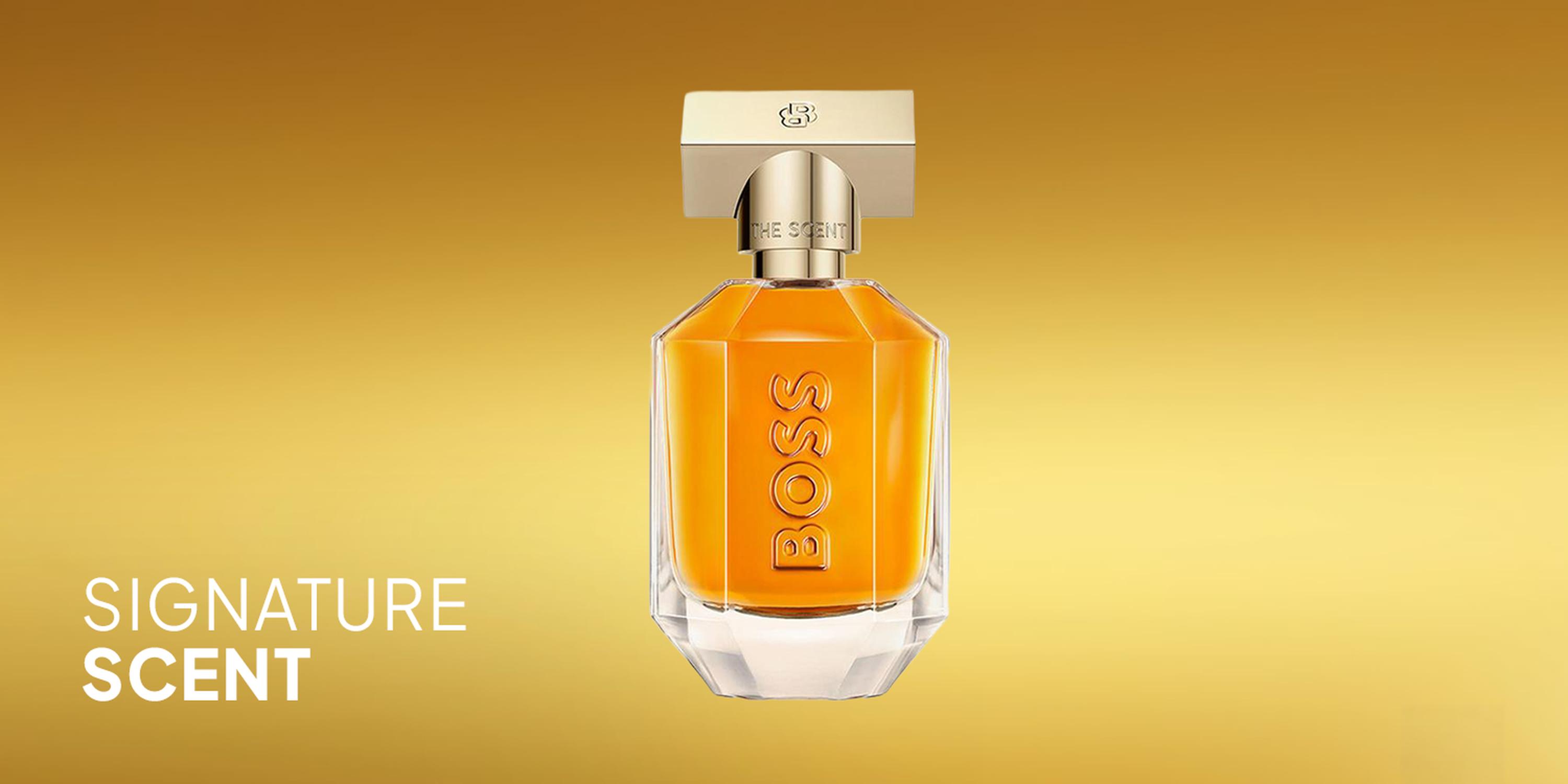 Luxury fragrance selection featuring Lattafa Dynasty perfume in an elegant glass bottle with a regal crown lid.