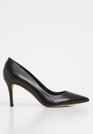 Coroniti leather heel - black