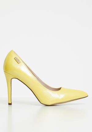 Pointed stiletto heels - yellow