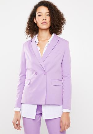 Double breasted suit jacket - lilac