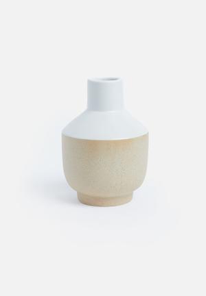 Crude pottery vase - ceramic small