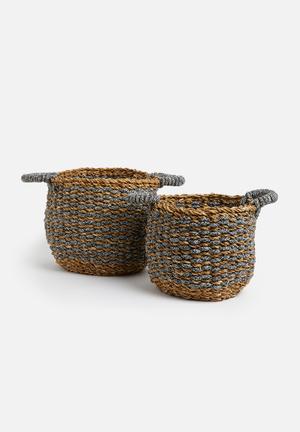 Basket set - sea grass