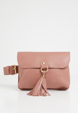 Tassel detail belt bag - pink