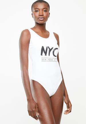 NYC bodysuit - white