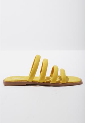 Chole strappy sandal -  yellow