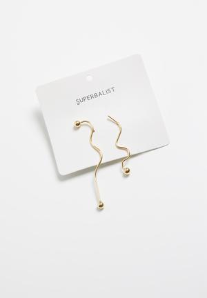 Reagan mismatched earrings - gold