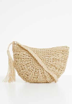 Sibulele basket sling bag - neutral