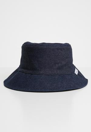 Denim bucket hat - navy