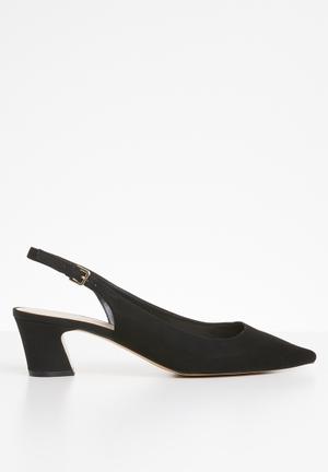 Slingback heel shoes - black