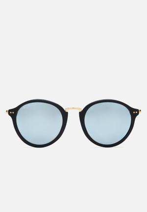 Maui mirror glass sunglasses - black & blue