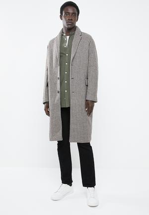 Check overcoat - multi