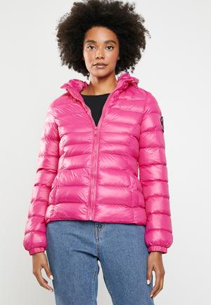 Hoodie puffer jacket - pink